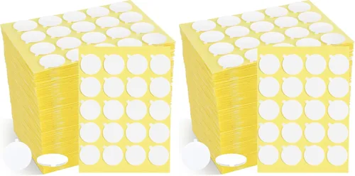 Miniatura 15 de Kit de 240 piezas de fabricación de velas, calcomanías de mecha de vela, suministros para hacer velas, calcomanías de doble cara con la pequeña