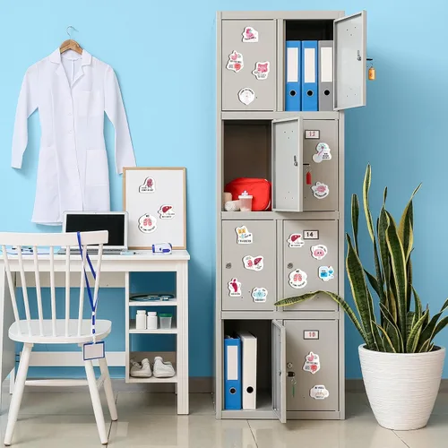 Miniatura 6 de Kanayu 16 imanes divertidos para enfermeras para refrigerador, casillero y pizarra blanca, lindas calcomanías temáticas de enfermería