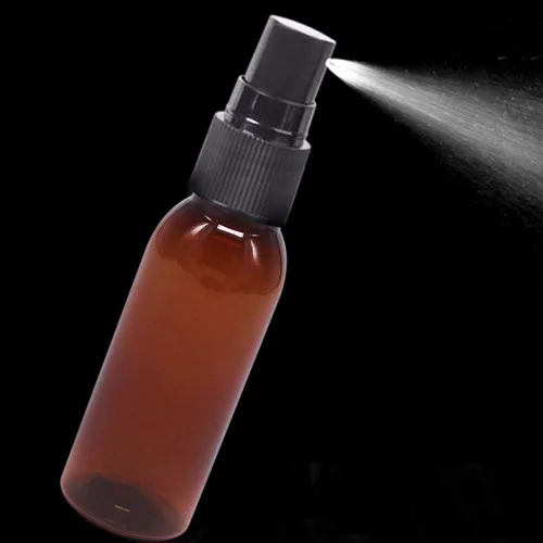 Miniatura 2 de Paquete de 24 botellas de plástico ámbar para aceite esencial, perfume, aromaterapia, alcohol, botellas de viaje con pulverizador de niebla fina