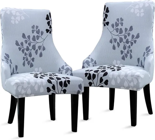 Miniatura 13 de Liykimt Funda elástica para silla lateral con respaldo de ala - Funda para silla de acento con brazo, lavable, silla de comedor tapizada con brazo