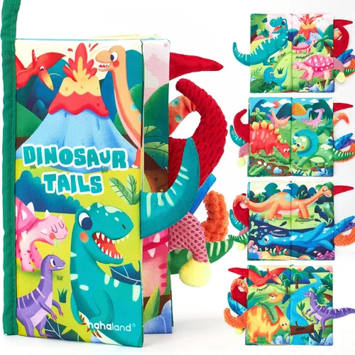Miniatura 12 de hahaland Libros para bebés de 0 a 6 meses, juguete sensorial para bebés de 6 a 12 meses, libro de sensación táctil, juguete de viaje, regalos