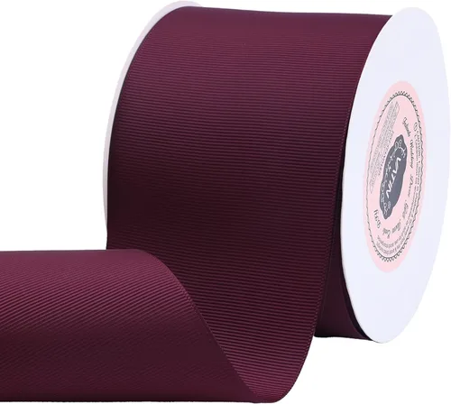 Miniatura 209 de Vatin - Rollo de cinta de grogrén, rollos de 25-50 yardas, perfecto para decoración de bodas, coronas, baby showers, envolturas de paquete de regalo