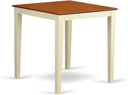 Miniatura 3 de East West Furniture VNGR3-WHI-W - Juego de comedor de 3 piezas de altura de mostrador para espacios pequeños que contiene una mesa de cocina