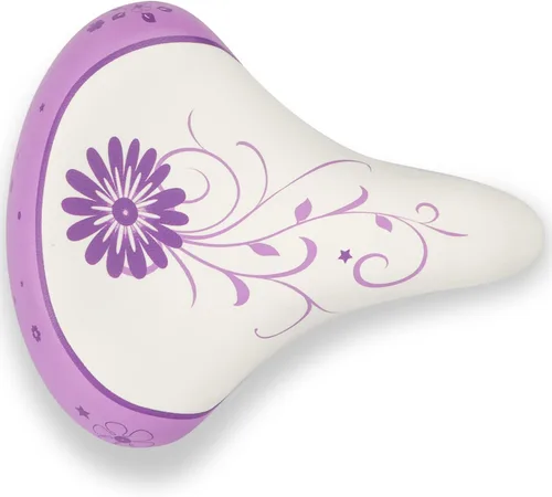 Miniatura 10 de AVASTA Kids Bicycle Saddle for Girls & Boys Waterproof Wide Soft Bike Cushion Dual Shock Absorbing Fit for 12 14 16 18 20 or 20 22 24 26 inch Blanco