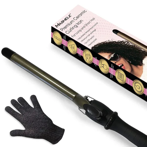 Miniatura 2 de Rizador de pelo de 1 pulgada y 0.984 in, rizador con estante, pinzas delgadas de cerámica de turmalina para cabello corto y largo ajustable