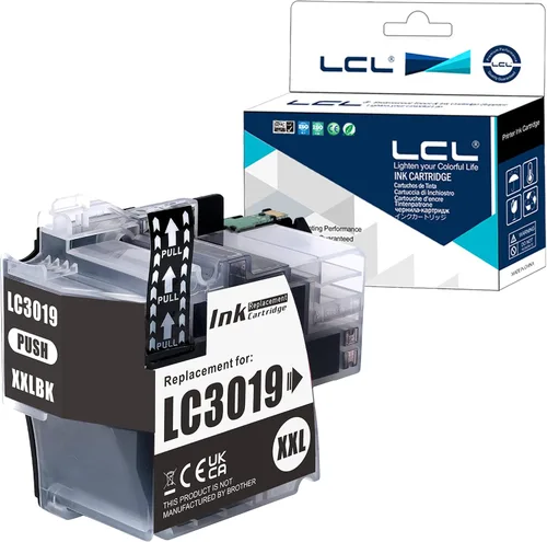 LCL Cartucho de tinta de repuesto compatible para Brother LC3019 LC3017 XXL LC3017BK LC3019BK de alto rendimiento MFC-J5330DW J6530DW J6930DW Negro