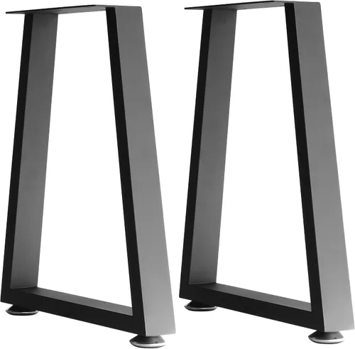 Miniatura 10 de Patas de metal para mesa, marco de escritorio de tubo cuadrado resistente, mesa de comedor moderna / patas de mesa auxiliar, juego de 2 (U)