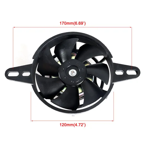 Miniatura 2 de Ventilador de radiador para motocicleta de 4 pulgadas, ventilador térmico de refrigeración eléctrica de 12 V para motocicleta de 200 cc, 250 cc, 300