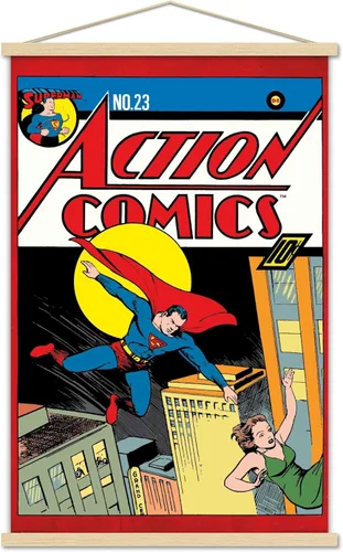 Miniatura 14 de Trends International DC Comics - Póster de pared de Superman - Action Comics 23, 22.375 x 34 pulgadas, versión premium sin marco