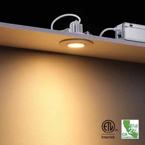 Miniatura 7 de TORCHSTAR 5CCT - Lámpara empotrable LED de cardán de 2 pulgadas, aluminio, CRI90+ regulable regulable con globo ocular giratorio, luz de techo LED