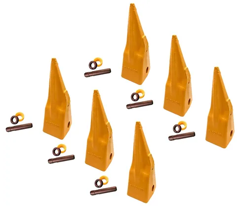 Miniatura 11 de Dientes de roca afilados individuales del cubo del excavador con alfileres, 1U3352TL, se adapta a adaptadores de la serie J350 (9)