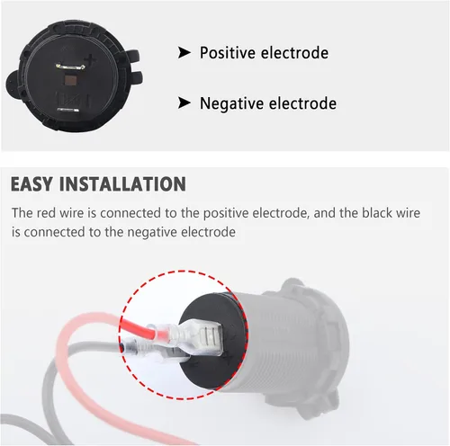 Miniatura 4 de 2 piezas de enchufe para encendedor de cigarrillos de 12 V, enchufe para encendedor de cigarrillos impermeable de 12 V para cargador de coche