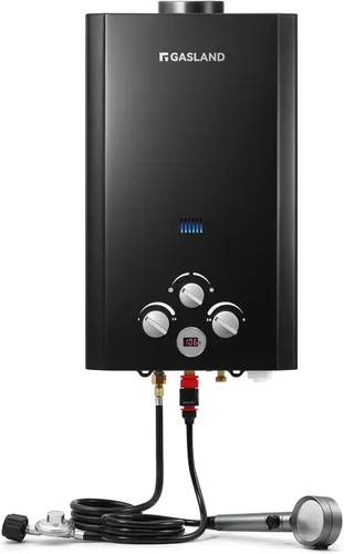 Miniatura 9 de GASLAND Outdoors Calentador de agua sin tanque de propano, 1.58 GPM 6L Calentador de agua portátil a gas, Protección contra sobrecalentamiento