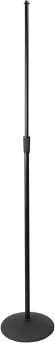 On-Stage MS9210 - Soporte de micrófono de perfil bajo resistente con base de 10 pulgadas