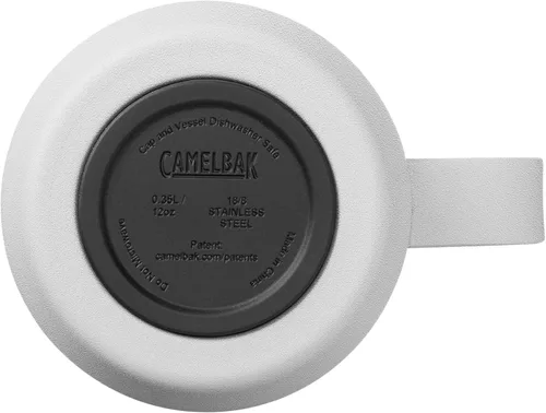 Miniatura 7 de CamelBak Horizon - Taza de campamento de 12 onzas, acero inoxidable aislado, tapa trimodo, color blanco