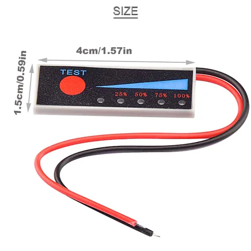 Miniatura 3 de Módulo indicador de capacidad de batería de litio 1S 3.7V 1S 3.7V Tablero indicador de porcentaje de batería de iones de litio Pantalla LED