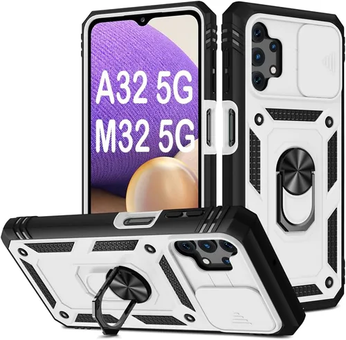 Miniatura 87 de PASNEW Funda para Samsung Galaxy A54, Soporte Metálico y Cubierta Deslizante para Cámara, Militar Multicapa Resistente de Cuerpo Completo a Prueba