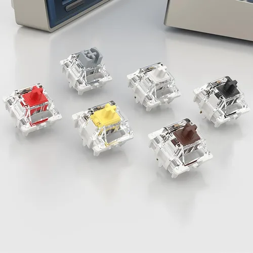 Miniatura 5 de GATERON G Black Pro V3.0 Interruptor lineal de 5 pines prelubricado para interruptores de teclado mecánicos SMD RGB MX