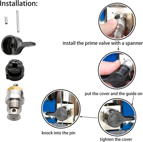 Miniatura 2 de 235014 Airless Prime Spray Valve Drain Valve Reemplazo para Graco 390 395 490 495 595 Pulverizador de pintura sin aire Aftermarketr