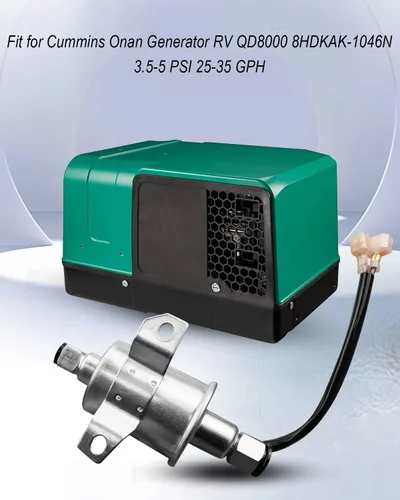 Miniatura 5 de Bomba de combustible de 12 V, ajuste universal para generador Cummins Onan 3.5-5 PSI 25-35 GPH reemplazar 149-2790 A064S967 A047N931 149-2583 RV006