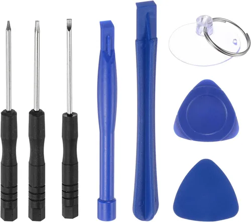 uxcell Kit de herramientas de reparación electrónica 8 en 1 con mini destornillador magnético herramienta de apertura para reparación de móviles,