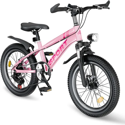 Miniatura 24 de Bicicleta de montaña para niños de 20 pulgadas, bicicleta de montaña para niños y niñas de 8 a 12 años, 7 velocidades para adolescentes, bicicletas