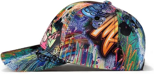 Miniatura 7 de Quanhaigou Gorra de béisbol estampada sombreros unisex con diseño de graffiti con Snapback y Snapback para el verano