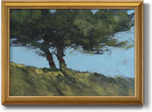 Miniatura 39 de Arte de pared de mapa de Estados Unidos azul sobre líneas blancas y rojas, pintura de fondo, arte abstracto moderno, decoración del hogar, lienzo