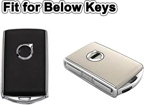 Miniatura 2 de Funda de llavero para Volvo Soft TPU Smart Key Case Holder se adapta a Volvo XC40 XC60 XC90 S90 S90 V90 2017 2018 2019 2020 2021 plateado