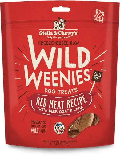 Miniatura 15 de Stella & Chewy's Golosinas para perros Wild Weenies crudas liofilizadas – Golosinas de entrenamiento con alto contenido de proteínas para perros