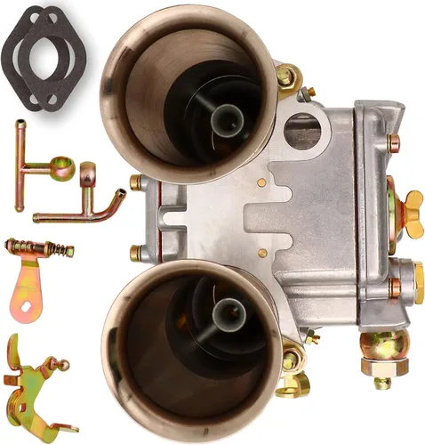 Miniatura 6 de NENKUTEN Carburador de 2 barriles para 45 DCOE Weber de 1.772 in de tiro lateral doble estrangulador Carb se adapta a Datsun 240/260/280Z MGB Toyota