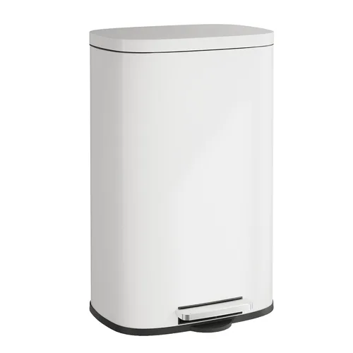 Miniatura 12 de WLIVE Bote de basura de 13 galones, 50 litros de gran capacidad con sensor de movimiento automático, cubos de basura sin contacto con indicador LED