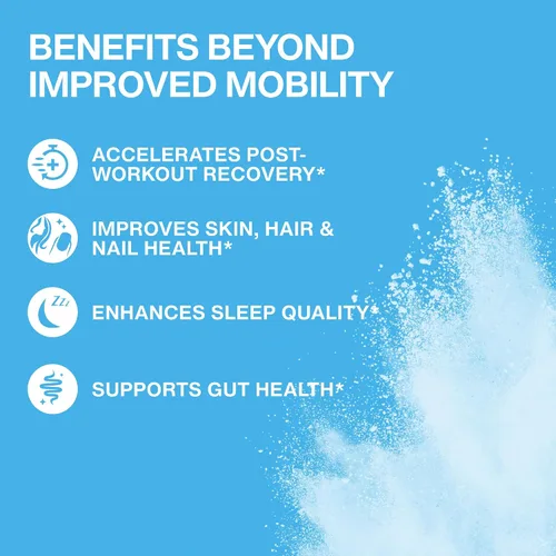 Miniatura 9 de Mobility - Péptidos de colágeno en polvo, glucosamina, condroitina, ácido hialurónico y vitamina C liposomal para unirse a huesos y cartílagos