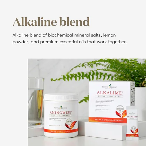 Miniatura 5 de Young Living Paquetes de barras AlkaLime 30 unidades Suplemento vitamínico y mineral Bienestar digestivo Suave para el estómago Infundido