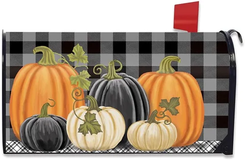 Miniatura 5 de Briarwood Lane Cubierta para buzón de otoño de calabazas y sauces