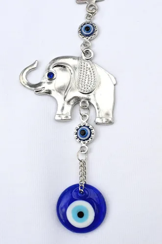 Miniatura 3 de Decoración para colgar en la pared de elefante azul con elefante de la suerte -021