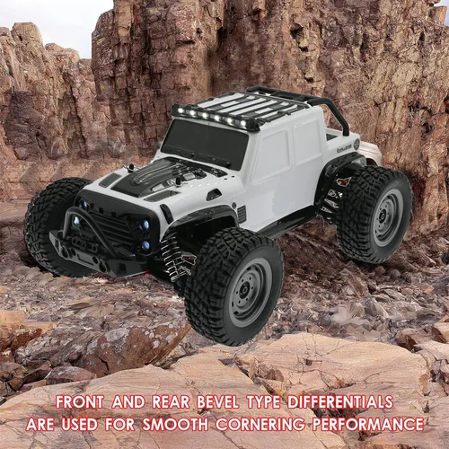 Miniatura 2 de SCY16103 1/16 RC Car 4X4 RC Truck 35 Km/h RC Cars 2.4GHz 4CH 4WD 390 Class Motor Camión de control remoto con 3 baterías recargables de 1500 mAh