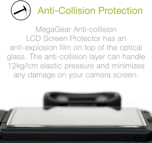 Miniatura 8 de Megagear Protector de pantalla óptico LCD para el nuevo modelo Canon Canon Sl1 (Canon 100d) Protector de pantalla