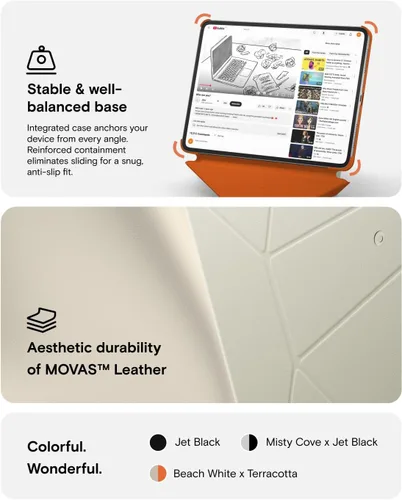 Miniatura 9 de MOFT Funda dinámica tipo folio para iPad Pro de 13 pulgadas (M5 2025 / M4 2024) – [Protección de esquina reforzada] Soporte magnético delgado