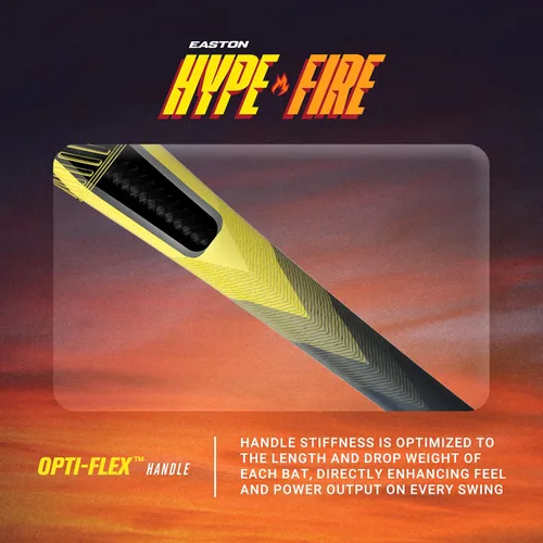 Miniatura 4 de Easton Hype FIRE bate de béisbol USSSA Drop -5/-8/-10 Barril de 2 3/4" Compuesto de 2 piezas Naranja Fuego