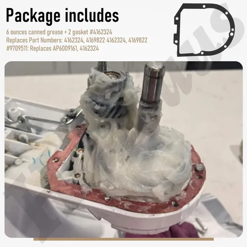 Miniatura 3 de Grasa de grado alimenticio de 6 onzas para batidoras de pie de cocina, hecha con juntas 4162324, 9709511, Wp4162324, para batidora de pie de cocina