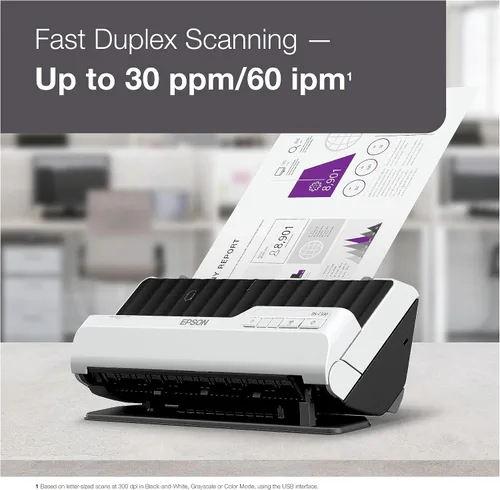Miniatura 3 de Epson Escáner de documentos de escritorio compacto dúplex DS-C330 con alimentador automático de documentos (ADF)