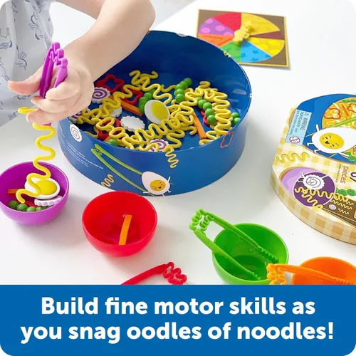 Miniatura 10 de Learning Resources Juego de motricidad fina Noodle Knockout - Juegos para niños de 4 a 8 años, juego de mesa para niños pequeños, juegos educativos