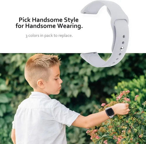 Miniatura 4 de NewJourney Correa de reloj SyncUP Kids 2/1, paquete de 3 correas compatibles con Tmobile Sync UP Kids Watch 2/1, correa deportiva de silicona suave