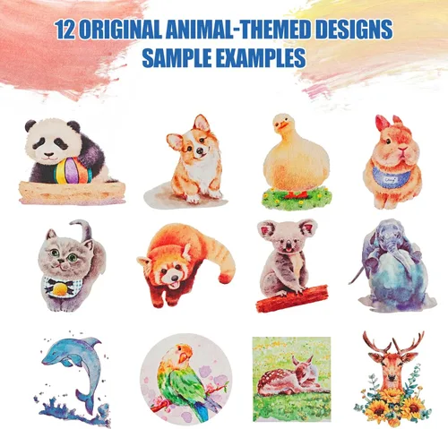 Miniatura 5 de Libro de trabajo de acuarela, libro para colorear al agua con 13 páginas de papel de 300 GSM, juego de pintura de acuarela de 26 colores con pincel