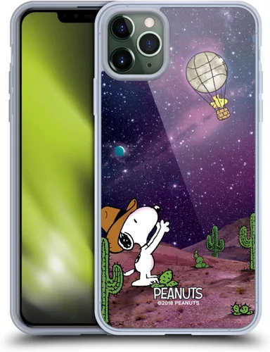 Miniatura 106 de Head Case Designs Funda de gel con licencia oficial de Peanuts Nebula Cactus Needles Snoopy Space Cowboy [protección de grado militar] compatible