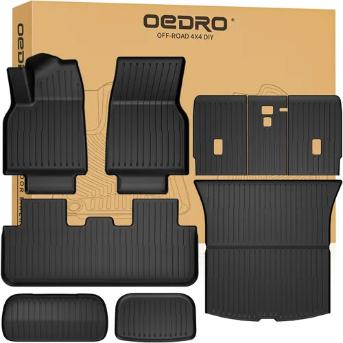 Miniatura 11 de OEDRO Alfombrillas de suelo aptas para Honda Accord Sedan 2017-2013, Alfombrillas TPE para todo clima Accord incluye juego de revestimientos