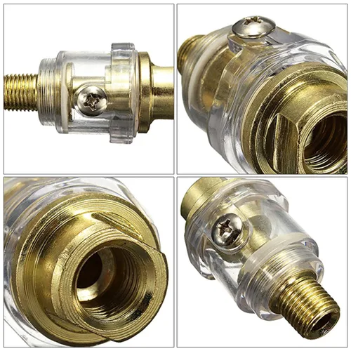 Miniatura 9 de 6 unids a línea de acceso práctico FRL Mini en- Lubricador Aplicaciones Sistema Compresor Aire engrasador de pulgadas en línea para Bsp hembra