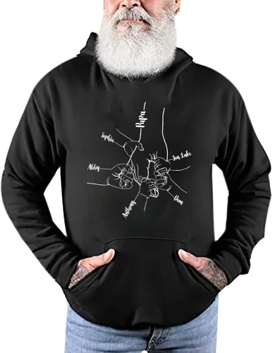 Miniatura 4 de Camisa personalizada para abuelo, papá, nietos con nombre, regalos personalizados para papá y papá, regalos para el día del padre, abuelo.