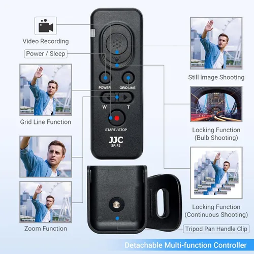Miniatura 3 de JJC RM-VPR1 - Control remoto con cable para Sony FDR-AX53 AX33 AX100 AX700 AX45 AX60 PXW-X70 PXW-Z90V HXR-NX80 HDR-CX405 CX455 CX440 CX675 CX680